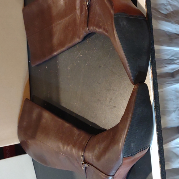 Casual Corner Brown Women Heeled Boots Size 8 - Picture 5 of 9